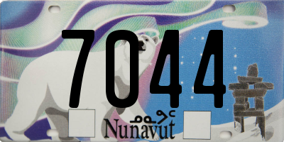 NU license plate 7044