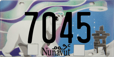 NU license plate 7045