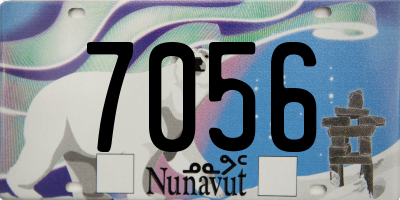 NU license plate 7056