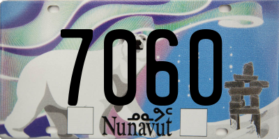 NU license plate 7060