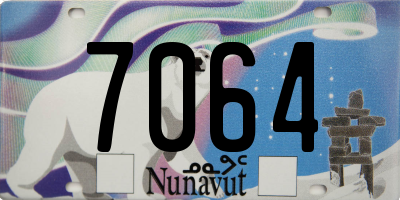 NU license plate 7064