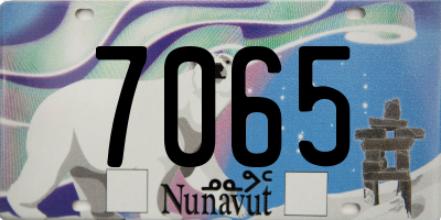 NU license plate 7065