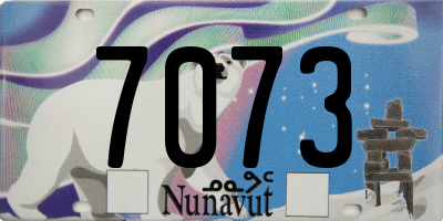 NU license plate 7073