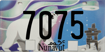 NU license plate 7075