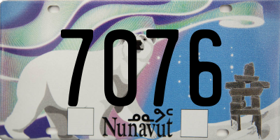 NU license plate 7076