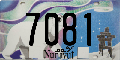 NU license plate 7081