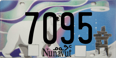 NU license plate 7095