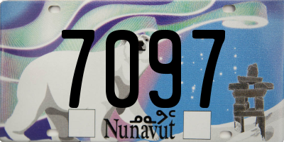 NU license plate 7097