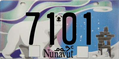 NU license plate 7101