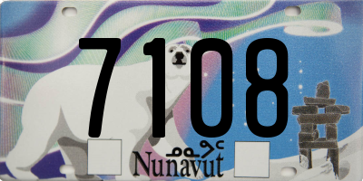 NU license plate 7108