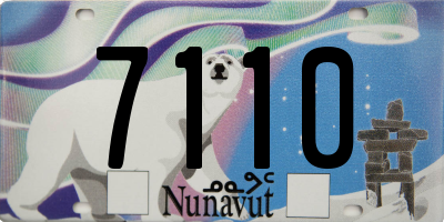 NU license plate 7110