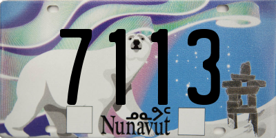 NU license plate 7113