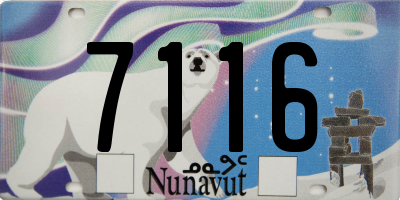 NU license plate 7116