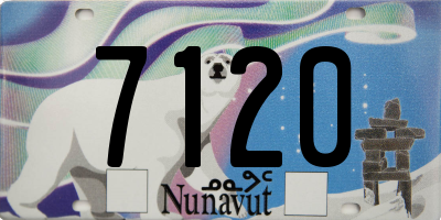 NU license plate 7120