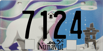 NU license plate 7124