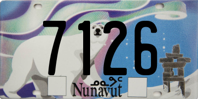 NU license plate 7126