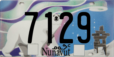 NU license plate 7129