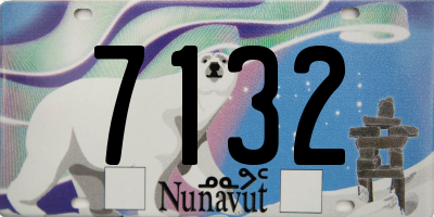 NU license plate 7132