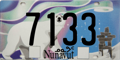 NU license plate 7133