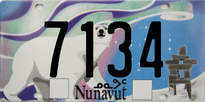 NU license plate 7134