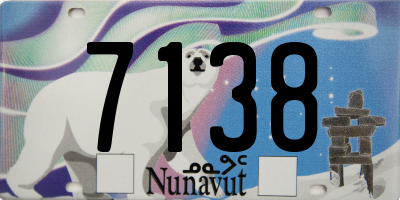 NU license plate 7138