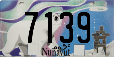 NU license plate 7139