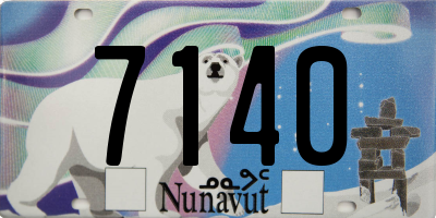 NU license plate 7140