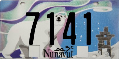 NU license plate 7141