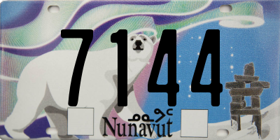 NU license plate 7144