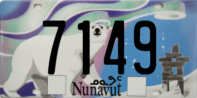 NU license plate 7149