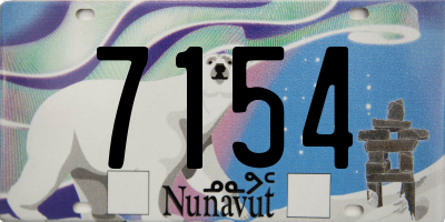 NU license plate 7154