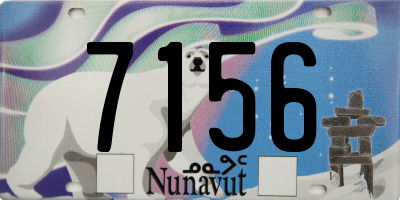 NU license plate 7156