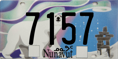 NU license plate 7157