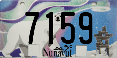 NU license plate 7159