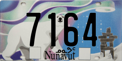 NU license plate 7164