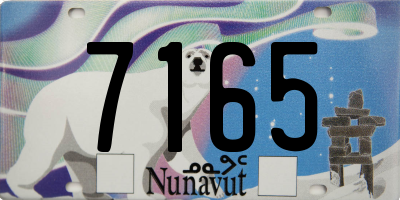 NU license plate 7165