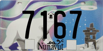 NU license plate 7167