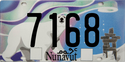 NU license plate 7168