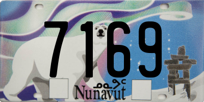 NU license plate 7169