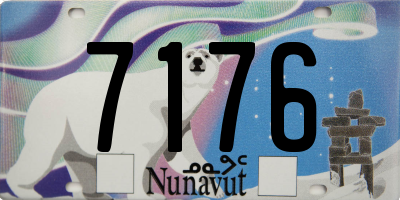 NU license plate 7176