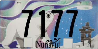 NU license plate 7177