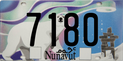 NU license plate 7180