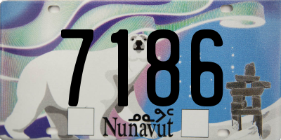 NU license plate 7186