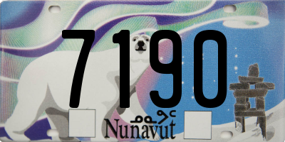 NU license plate 7190