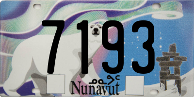 NU license plate 7193