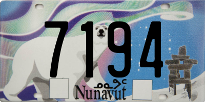 NU license plate 7194