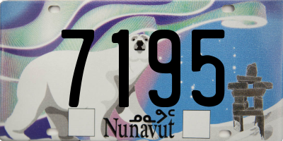 NU license plate 7195