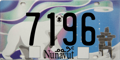 NU license plate 7196