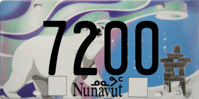 NU license plate 7200