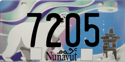 NU license plate 7205